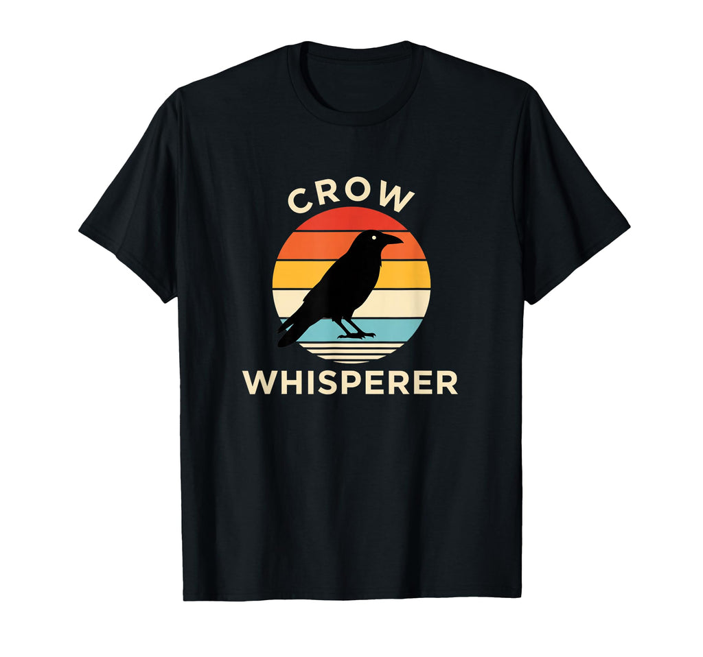 Bird Crow Whisperer Sunset Corvid Lover T-Shirt - Unique Graphic for Adults - T-Shirt, Sweatshirt, Hoodie