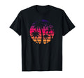 80S Sunset Palm Tree Beach Vacation Art T-Shirt - Graphic Print Unisex - T-Shirt, Sweatshirt, Hoodie