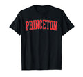 Princeton Fl Distressed Red Varsity T-Shirt - Minimalist Print for Adults - T-Shirt, Sweatshirt, Hoodie