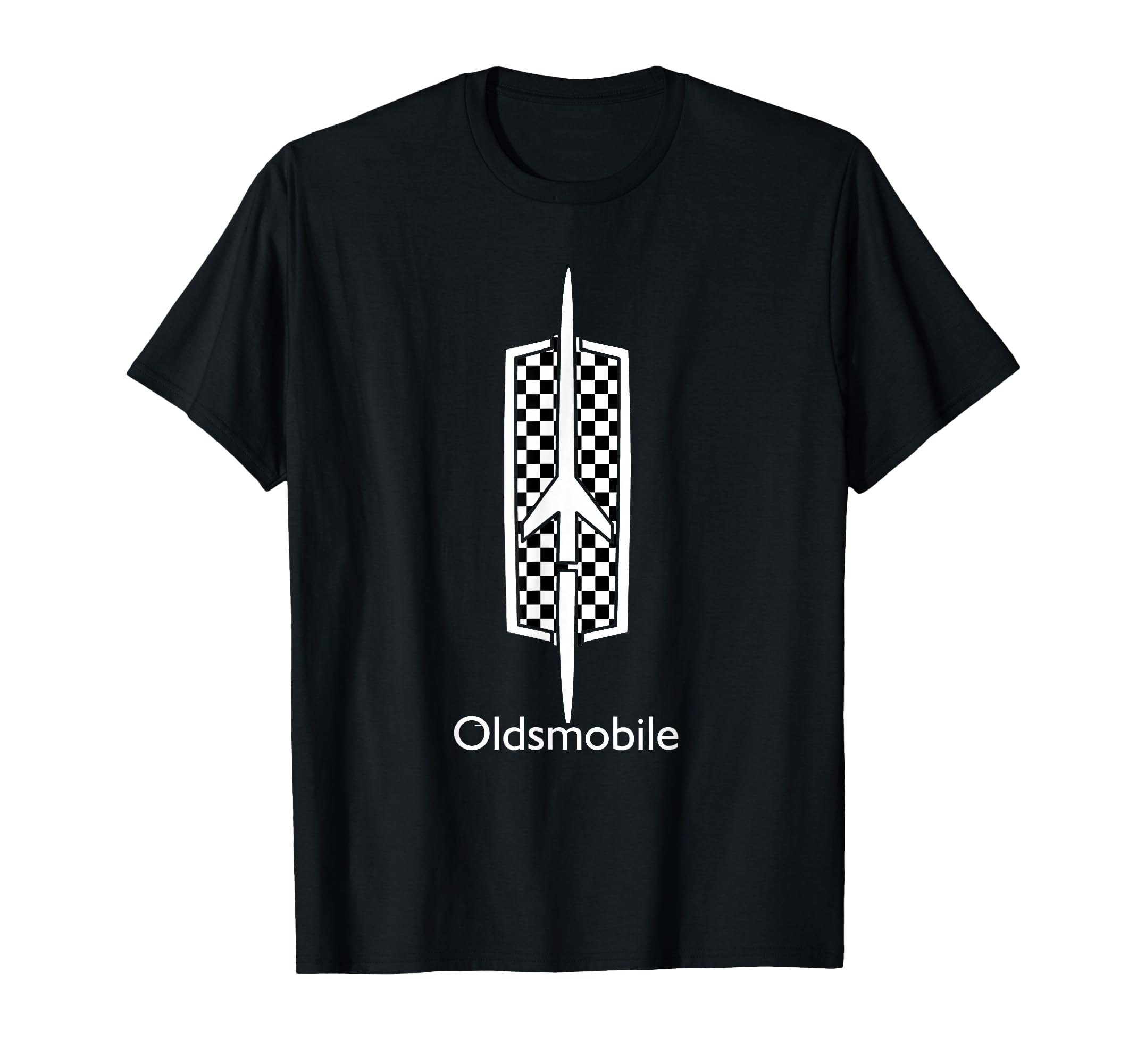 Car Show Oldsmobile Checkered Rocket T-Shirt - Minimalist Print Men Women - T-Shirt, Sweatshirt, Hoodie
