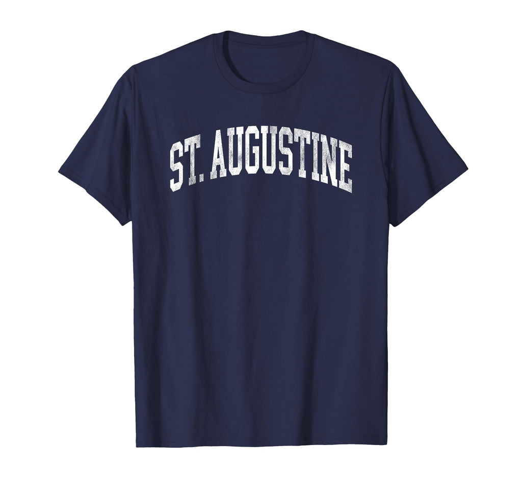 St Augustine Florida Varsity Arched T-Shirt - Custom Art Print Men Women - T-Shirt, Sweatshirt, Hoodie