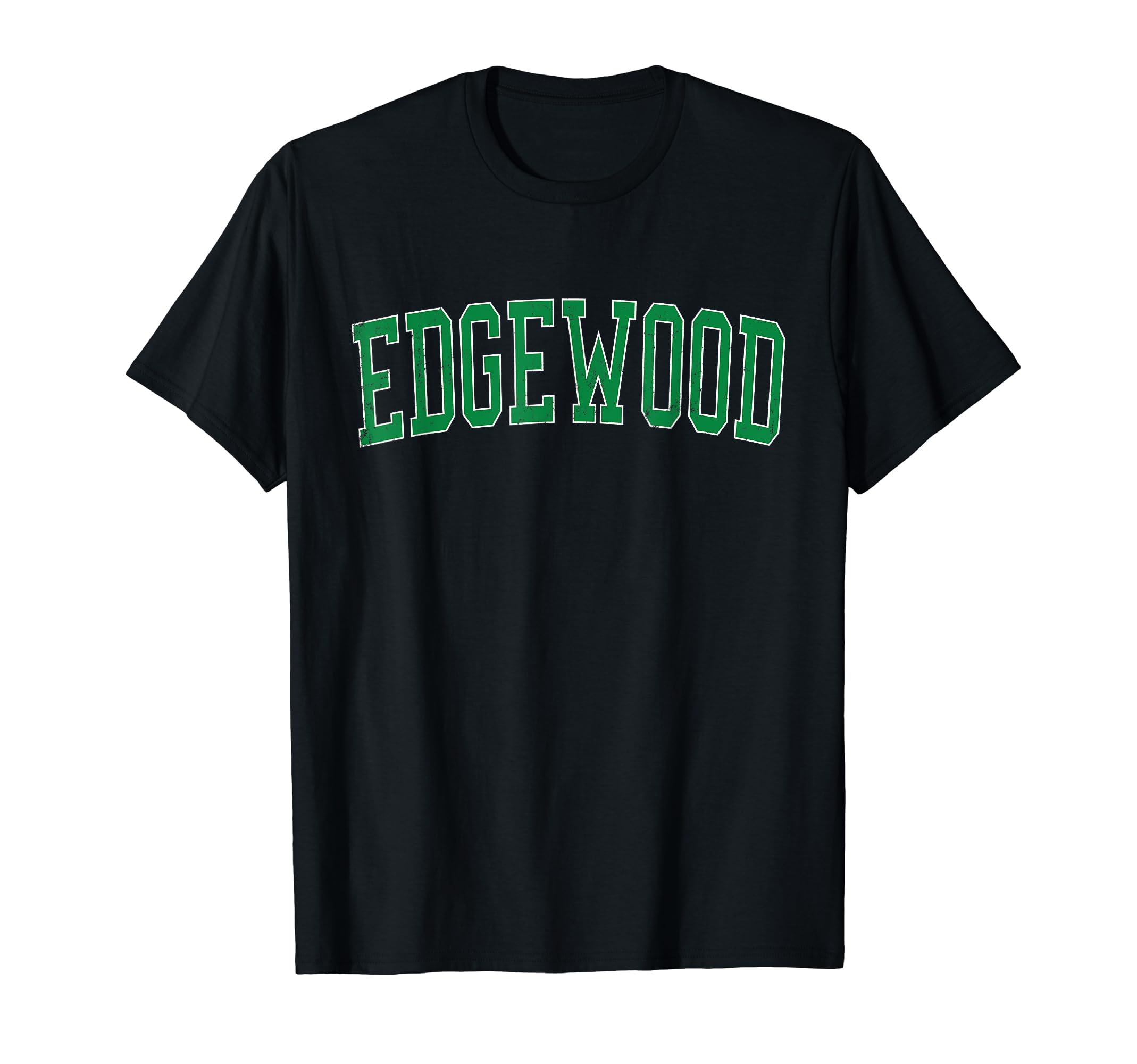 Edgewood Wa Distressed Green T-Shirt - Casual Everyday Wear for Adults - T-Shirt, Sweatshirt, Hoodie