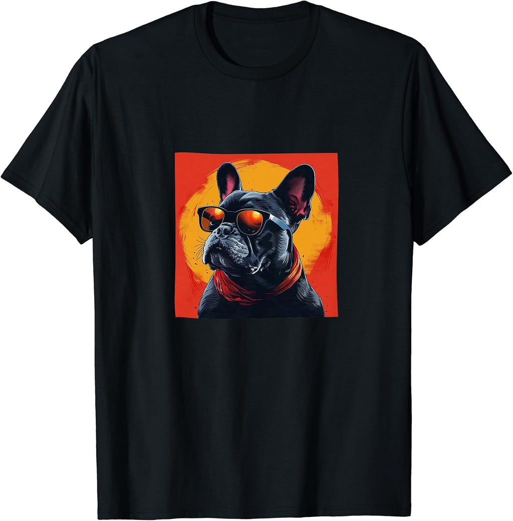 French Bulldog Sunglasses Retro Colorful Merch - Adult & Kids T-Shirts, Sweatshirts & Hoodies apparel design preview 1