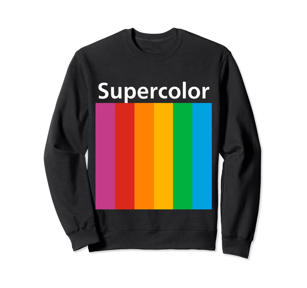 Camera Colorful 80S Supercolor Rainbow Sweatshirt - Streetwear Style Unisex - T-Shirt, Sweatshirt, Hoodie