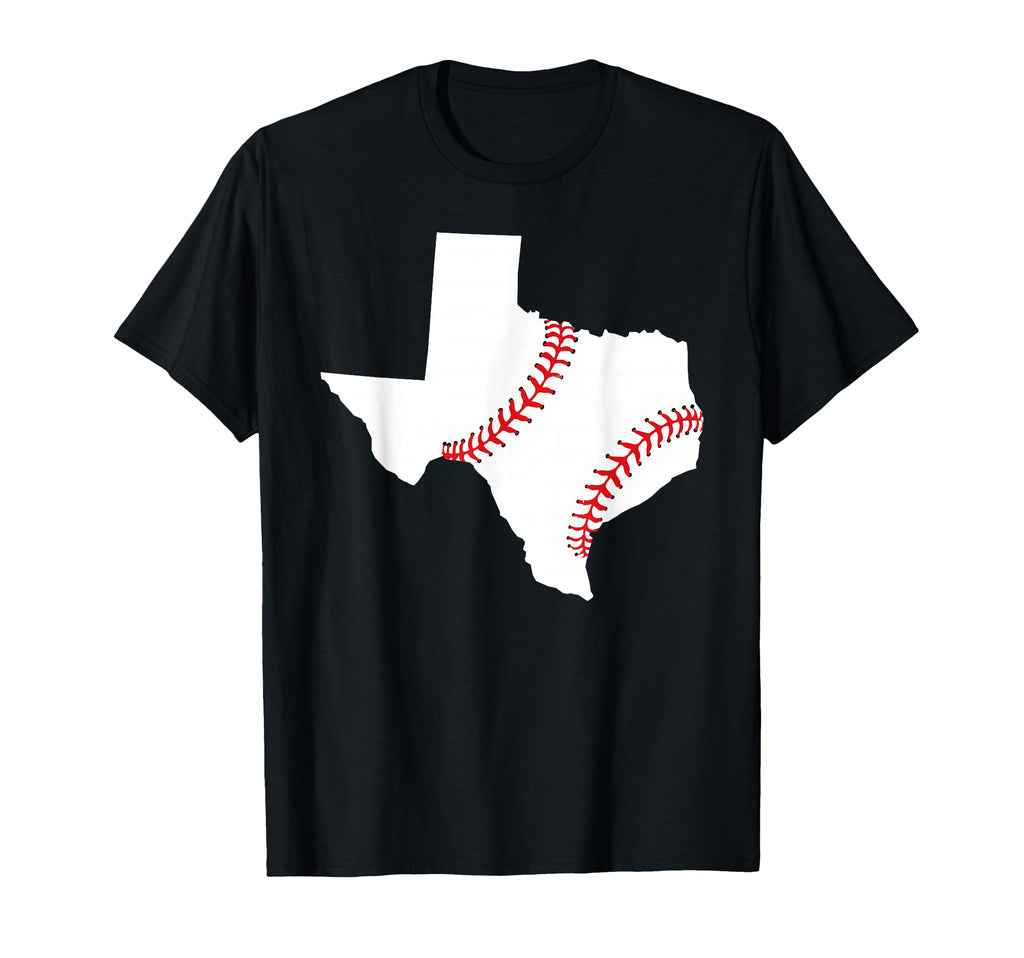 Texas Map Baseball T-Shirt - Minimalist Print Unisex - T-Shirt, Sweatshirt, Hoodie
