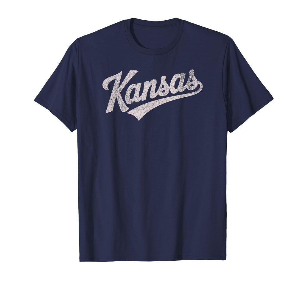 Throwback Kansas Distressed T-Shirt - Minimalist Print Unisex - T-Shirt, Sweatshirt, Hoodie