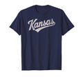 Throwback Kansas Distressed T-Shirt - Minimalist Print Unisex - T-Shirt, Sweatshirt, Hoodie
