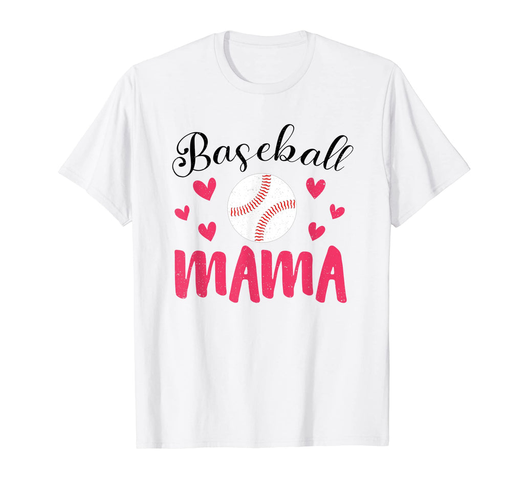 Baseball Mom Baseball Mama Womens T-Shirt - Aesthetic Graphic Unisex - T-Shirt, Sweatshirt, Hoodie
