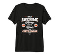 Justin Smoak Awesome Moms Tri Blend T-Shirt - Graphic Print Men Women - T-Shirt, Sweatshirt, Hoodie