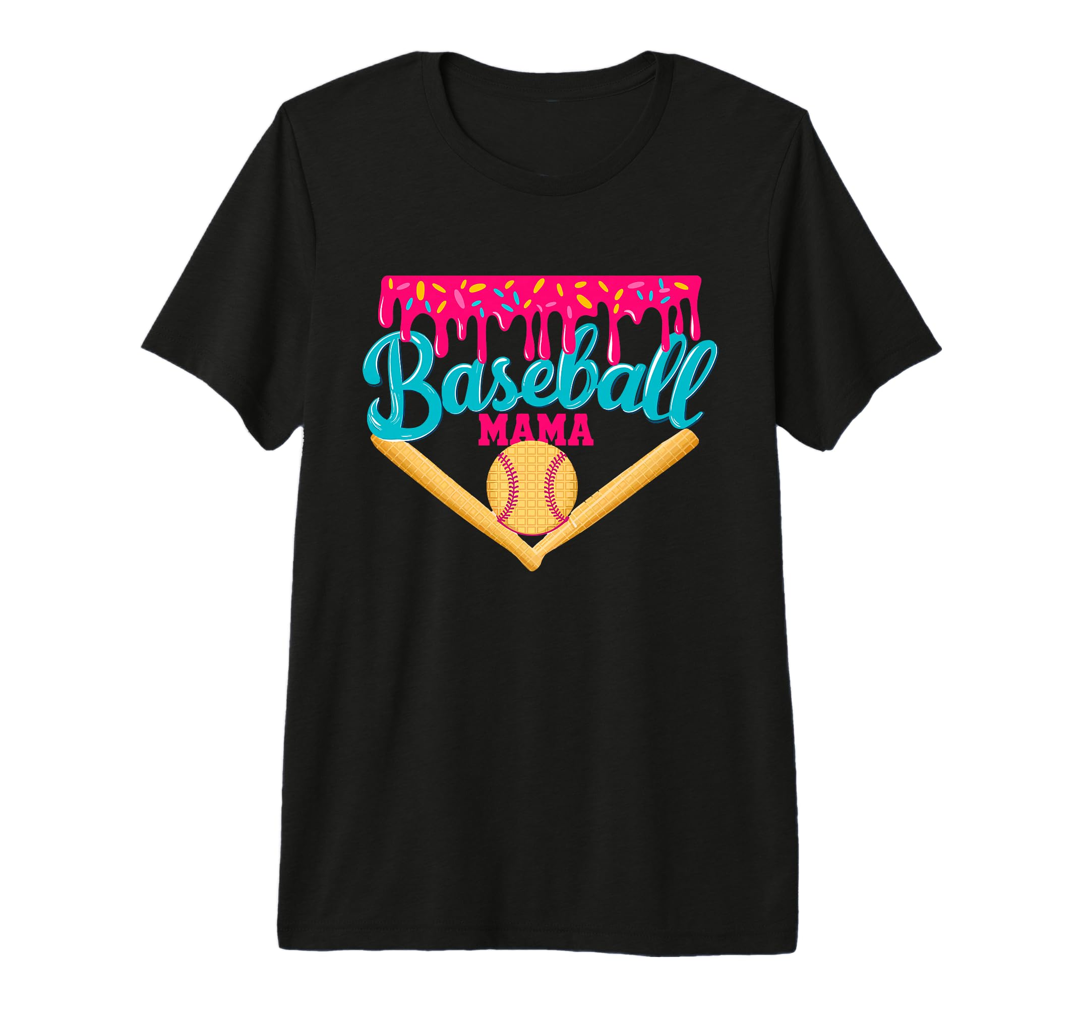 Baseball Drip Mom Ice Cream Drip T-Shirt - Streetwear Style for Adults - T-Shirt, Sweatshirt, Hoodie