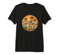 Sunset Surf Club 1974 Beach Wave Tri T-Shirt - Unique Graphic Men Women - T-Shirt, Sweatshirt, Hoodie