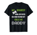 Nerdy Funny Fathers Day Gamer Dad Video T-Shirt - Custom Art Print Unisex - T-Shirt, Sweatshirt, Hoodie