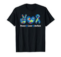 Peace Love Autism Awareness Month T-Shirt - Minimalist Print for Adults - T-Shirt, Sweatshirt, Hoodie