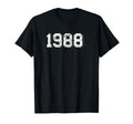 1988 Distressed Text T-Shirt - Custom Art Print for Adults - T-Shirt, Sweatshirt, Hoodie