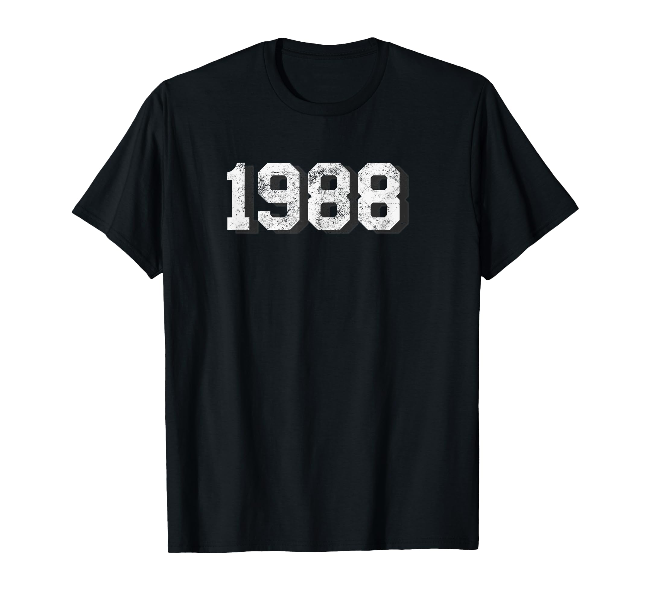 1988 Distressed Text T-Shirt - Custom Art Print for Adults - T-Shirt, Sweatshirt, Hoodie
