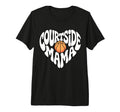 Courtside Mama Basketball Mom Game Day T-Shirt - Custom Art Print Unisex - T-Shirt, Sweatshirt, Hoodie