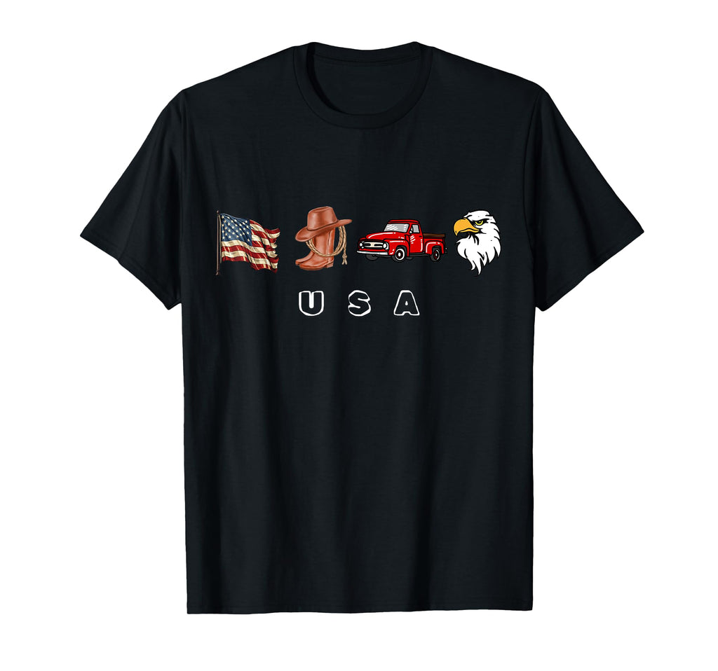 Cowboy Boots Hat Semi Trucks Driver T-Shirt - Fun Novelty Design Unisex - T-Shirt, Sweatshirt, Hoodie