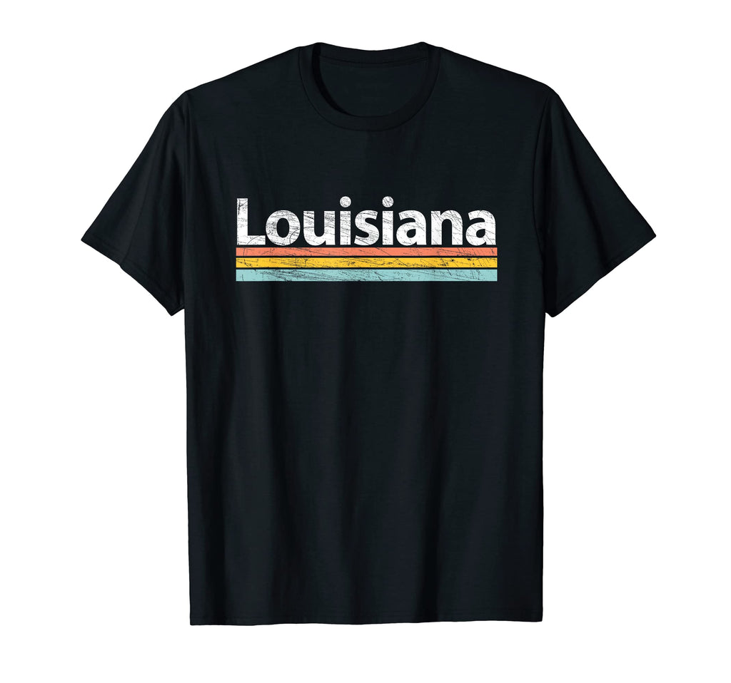 Louisiana Worn Stripes T-Shirt - Custom Art Print Unisex - T-Shirt, Sweatshirt, Hoodie