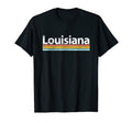 Louisiana Worn Stripes T-Shirt - Custom Art Print Unisex - T-Shirt, Sweatshirt, Hoodie