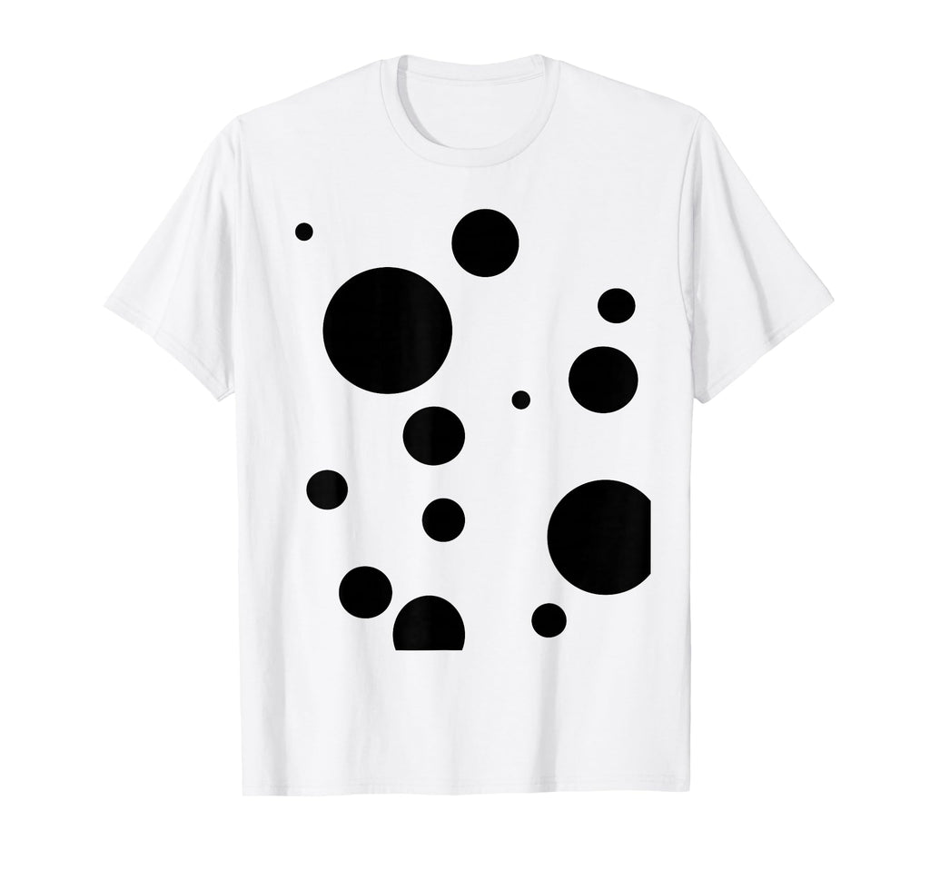 Polka Dot Dalmatian Black White T-Shirt - Novelty Apparel for Adults - T-Shirt, Sweatshirt, Hoodie