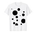 Polka Dot Dalmatian Black White T-Shirt - Novelty Apparel for Adults - T-Shirt, Sweatshirt, Hoodie