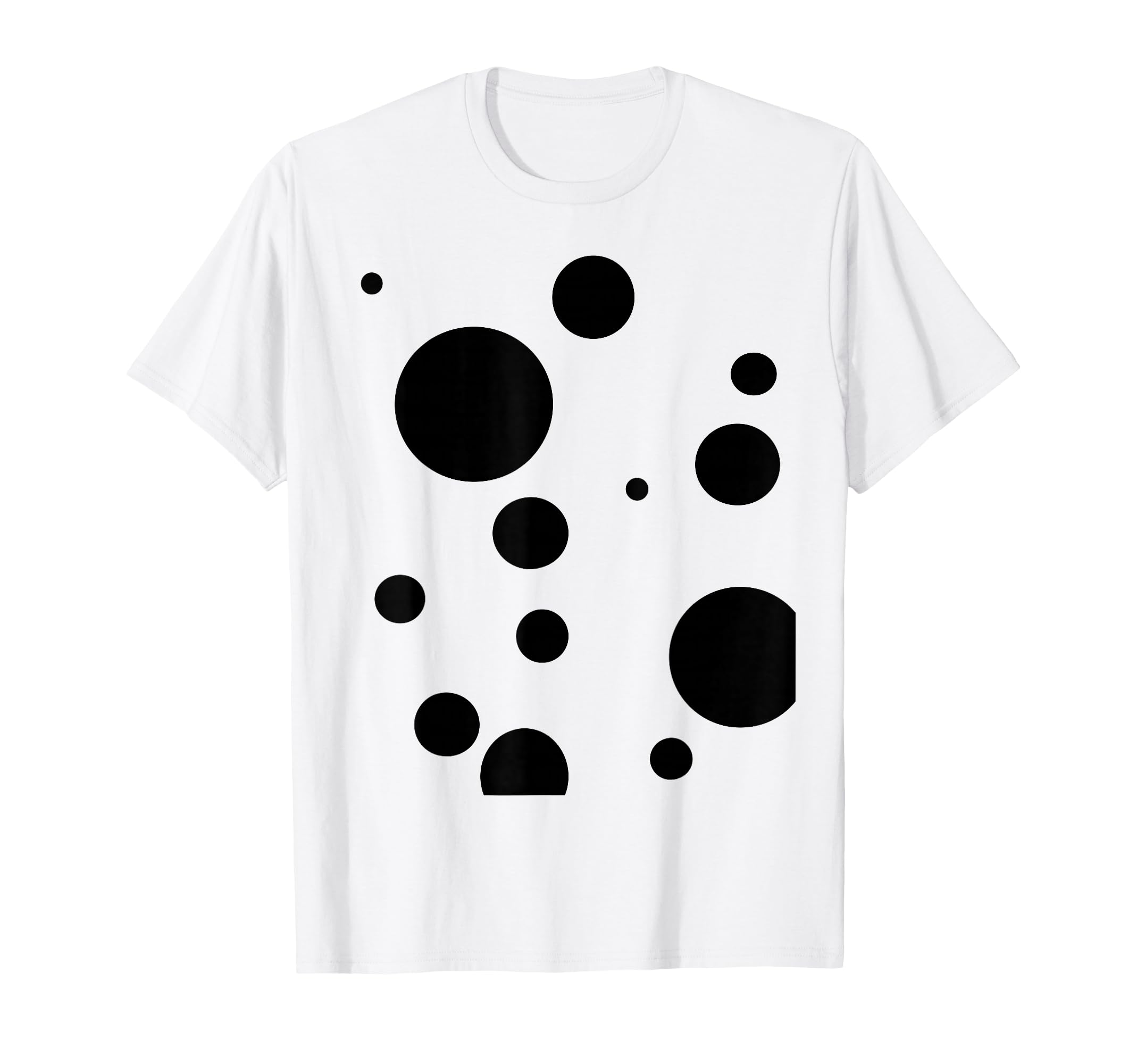 Polka Dot Dalmatian Black White T-Shirt - Novelty Apparel for Adults - T-Shirt, Sweatshirt, Hoodie