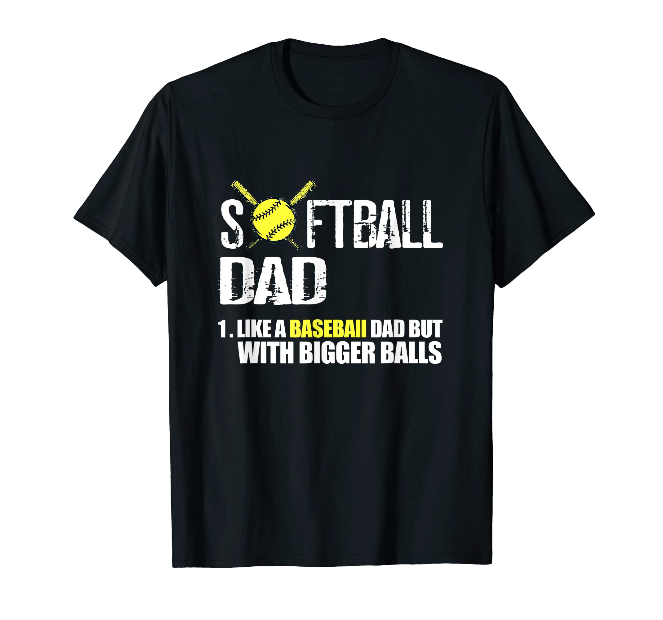 Softball Like Baseball But Bigger T-Shirt - Aesthetic Graphic for Adults - T-Shirt, Sweatshirt, Hoodie