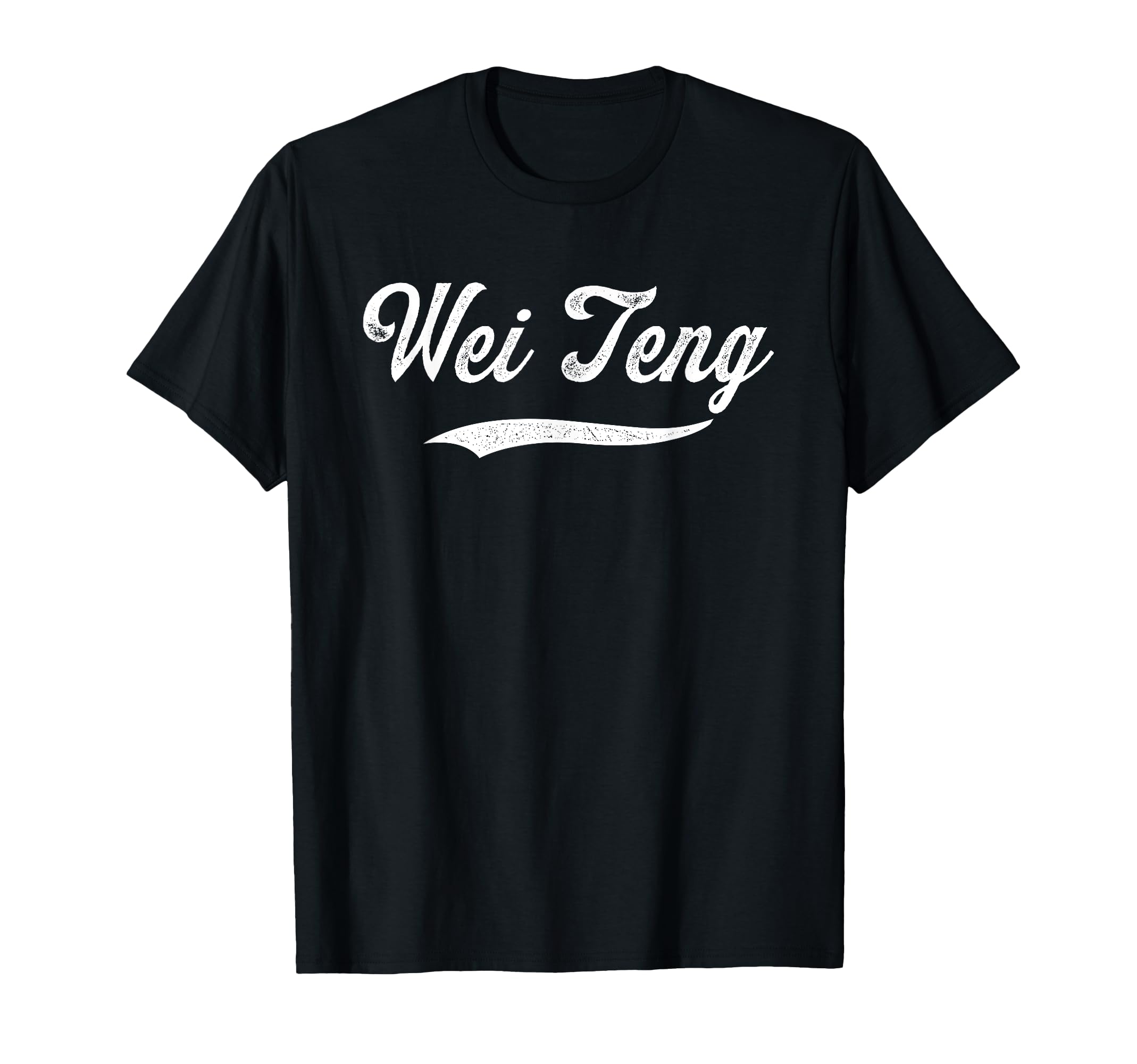 Distressed Script Kai Wei Teng T-Shirt - Unique Graphic for Adults - T-Shirt, Sweatshirt, Hoodie