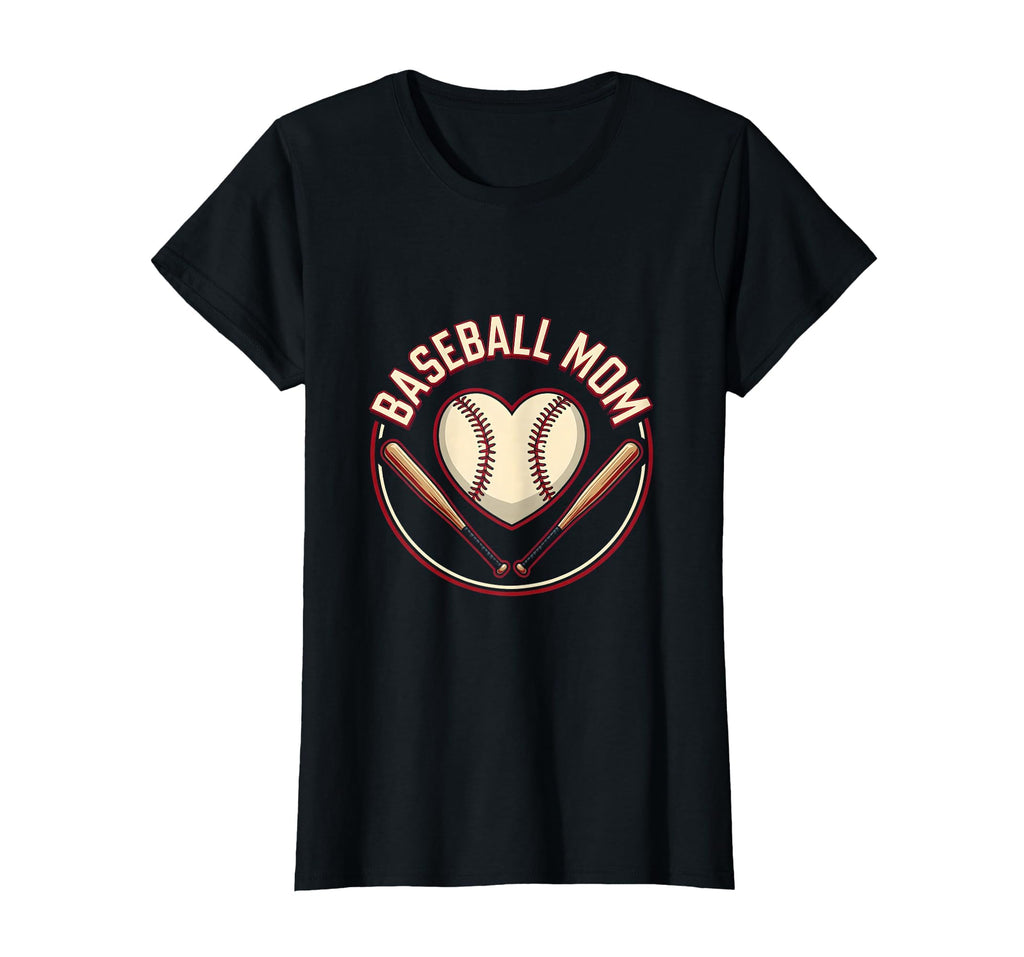 Baseball Mom Heart Proud Sports T-Shirt - Streetwear Style for Adults - T-Shirt, Sweatshirt, Hoodie