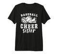 Baseball And Cheer Sister T-Shirt - Custom Art Print Men Women - T-Shirt, Sweatshirt, Hoodie