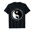 Peace Love Rescue Spay And Neuter T-Shirt - Graphic Print Unisex - T-Shirt, Sweatshirt, Hoodie