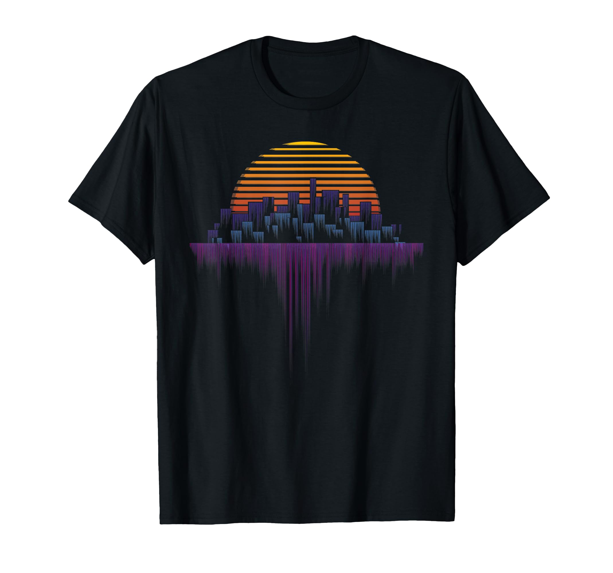 Synthwave Outrun Vaporwave City T-Shirt - Aesthetic Graphic for Adults - T-Shirt, Sweatshirt, Hoodie