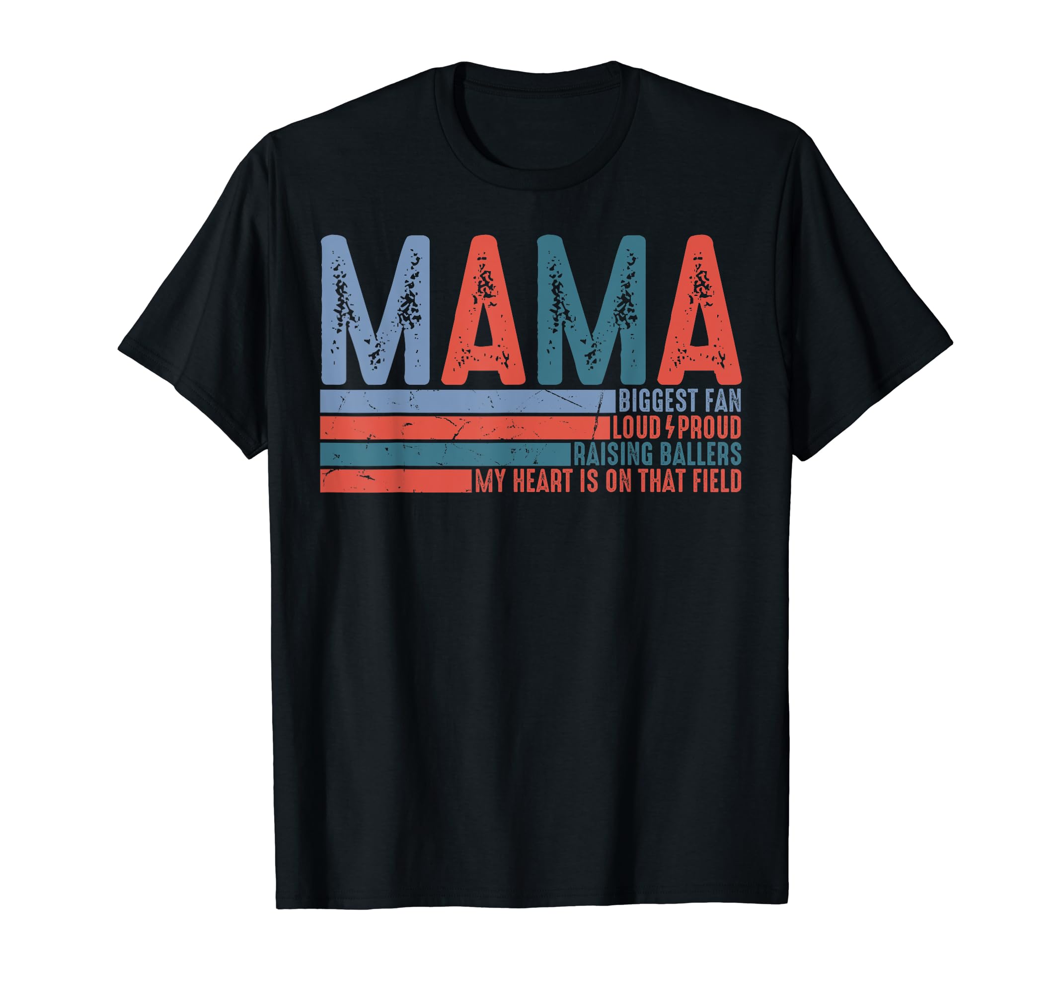 Baseball Mama Biggest Fan Loud T-Shirt - Aesthetic Graphic for Adults - T-Shirt, Sweatshirt, Hoodie