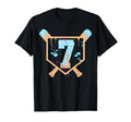 Baseball 7 Year Old Ice Cream Drip 7Th T-Shirt - Trendy Graphic Men Women - T-Shirt, Sweatshirt, Hoodie