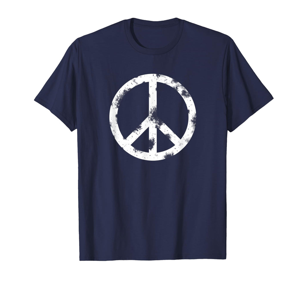 Distressed Hippie Peace Sign Symbol T-Shirt - Aesthetic Graphic for Adults - T-Shirt, Sweatshirt, Hoodie