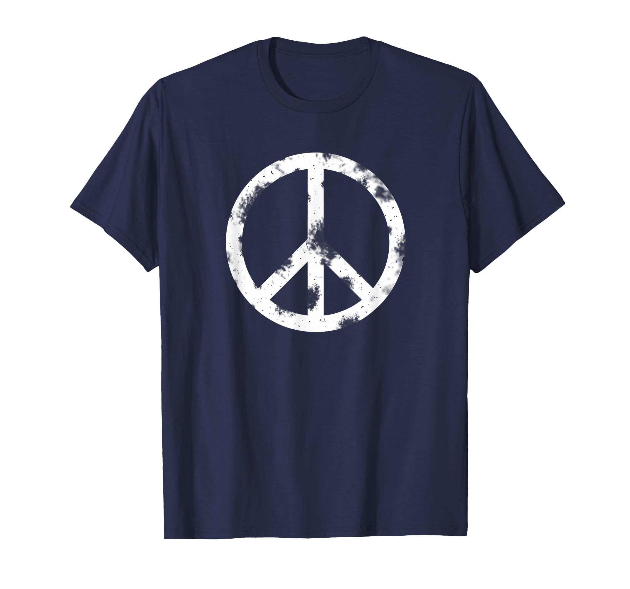 Distressed Hippie Peace Sign Symbol T-Shirt - Aesthetic Graphic for Adults - T-Shirt, Sweatshirt, Hoodie