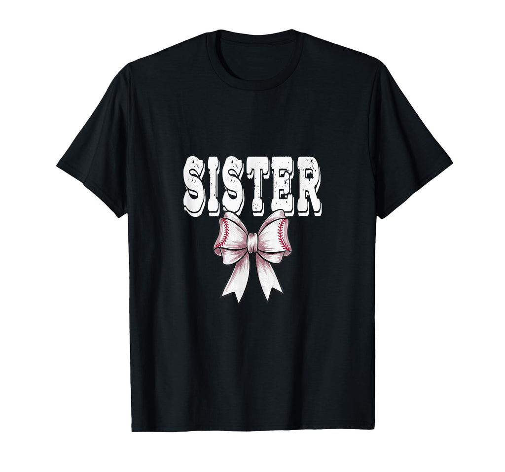 Coquette Baseball Bow Mom Sister T-Shirt - Fun Novelty Design for Adults - T-Shirt, Sweatshirt, Hoodie