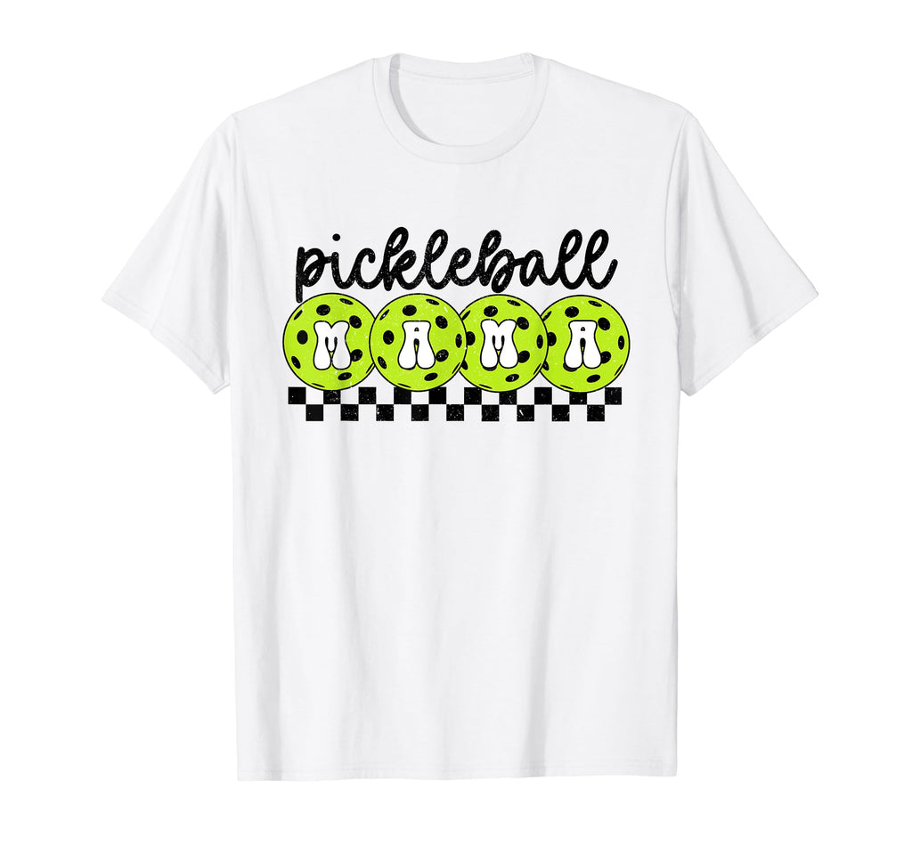Pickleball Mama Groovy Pickleball Mom T-Shirt - Novelty Apparel Men Women - T-Shirt, Sweatshirt, Hoodie