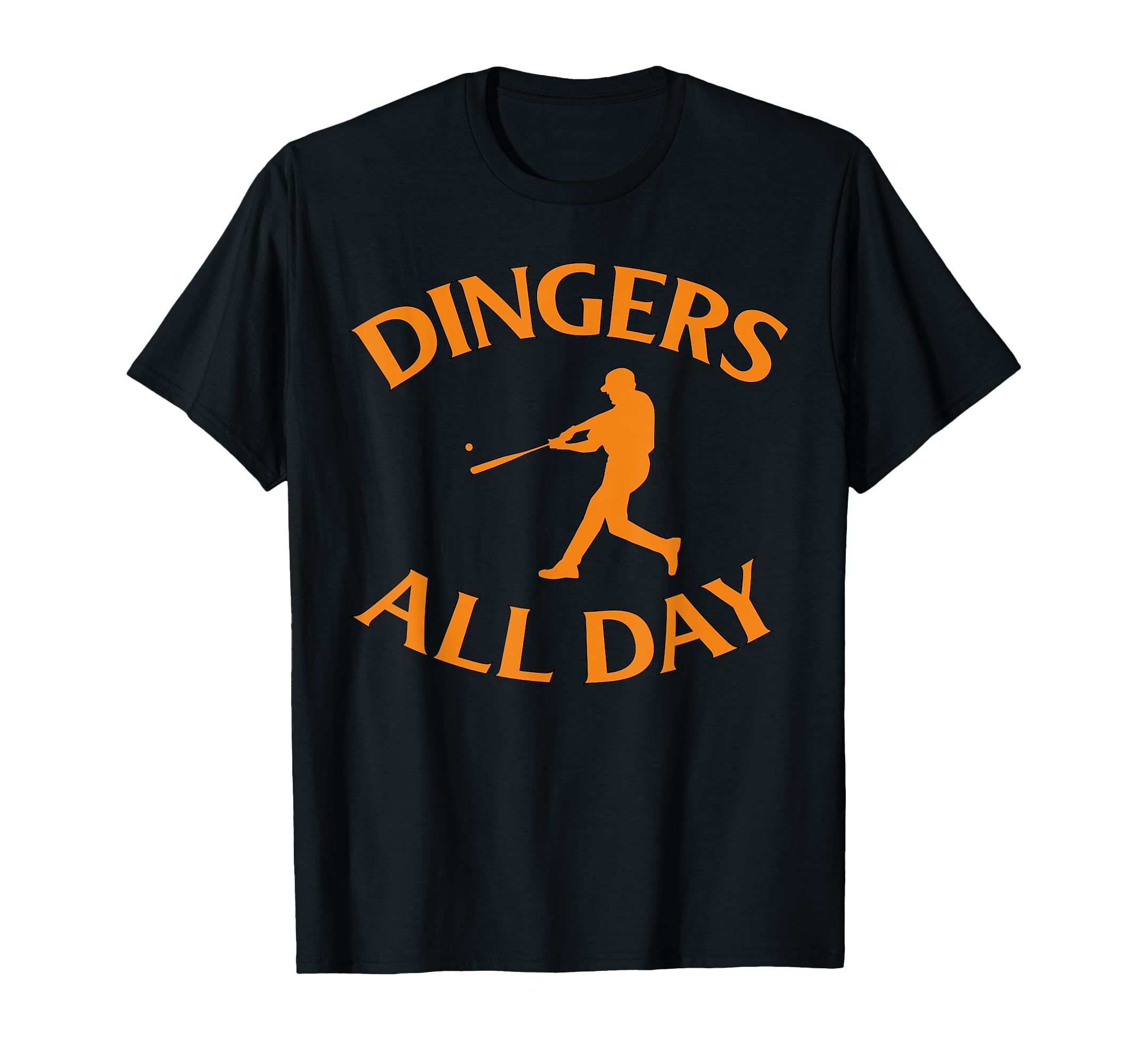 Dingers All Day Baseball Fan T-Shirt - Minimalist Print Men Women - T-Shirt, Sweatshirt, Hoodie