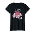 Number 3 Biggest Fan Football Mom T-Shirt - Minimalist Print Unisex - T-Shirt, Sweatshirt, Hoodie