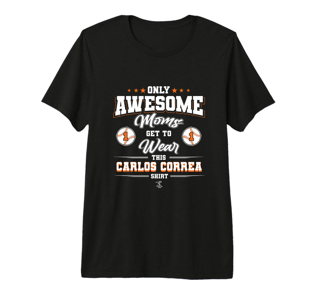 Carlos Correa Awesome Moms Tri T-Shirt - Casual Everyday Wear Men Women - T-Shirt, Sweatshirt, Hoodie