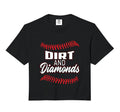 Dirt And Diamonds Gifts Baseball Comfort Hoodie - Graphic Print Men Women - T-Shirt, Sweatshirt, Hoodie