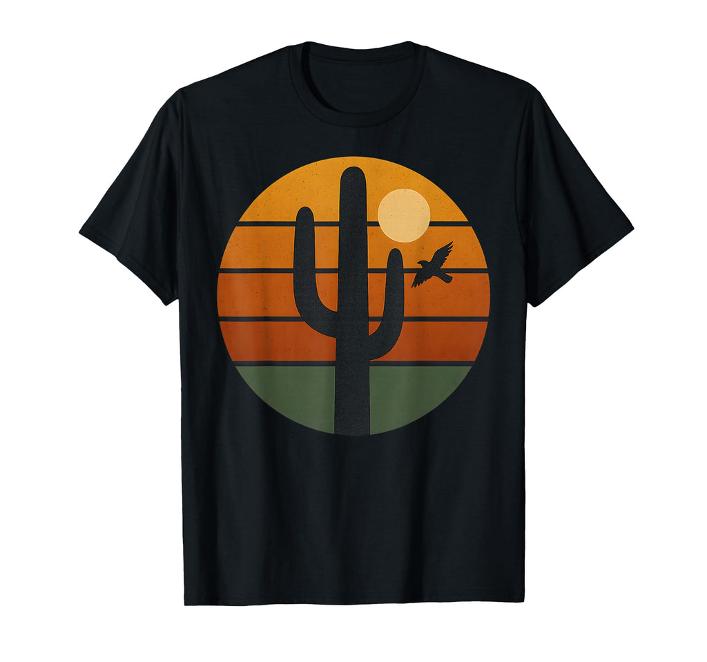 Sunset Saguaro Cactus Desert T-Shirt - Trendy Graphic Unisex - T-Shirt, Sweatshirt, Hoodie