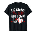 I Own His Heart Baseball Girlfriend T-Shirt - Custom Art Print Unisex - T-Shirt, Sweatshirt, Hoodie