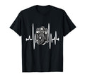 Womens Funny Camera Heartbeat T-Shirt - Unique Graphic for Adults - T-Shirt, Sweatshirt, Hoodie