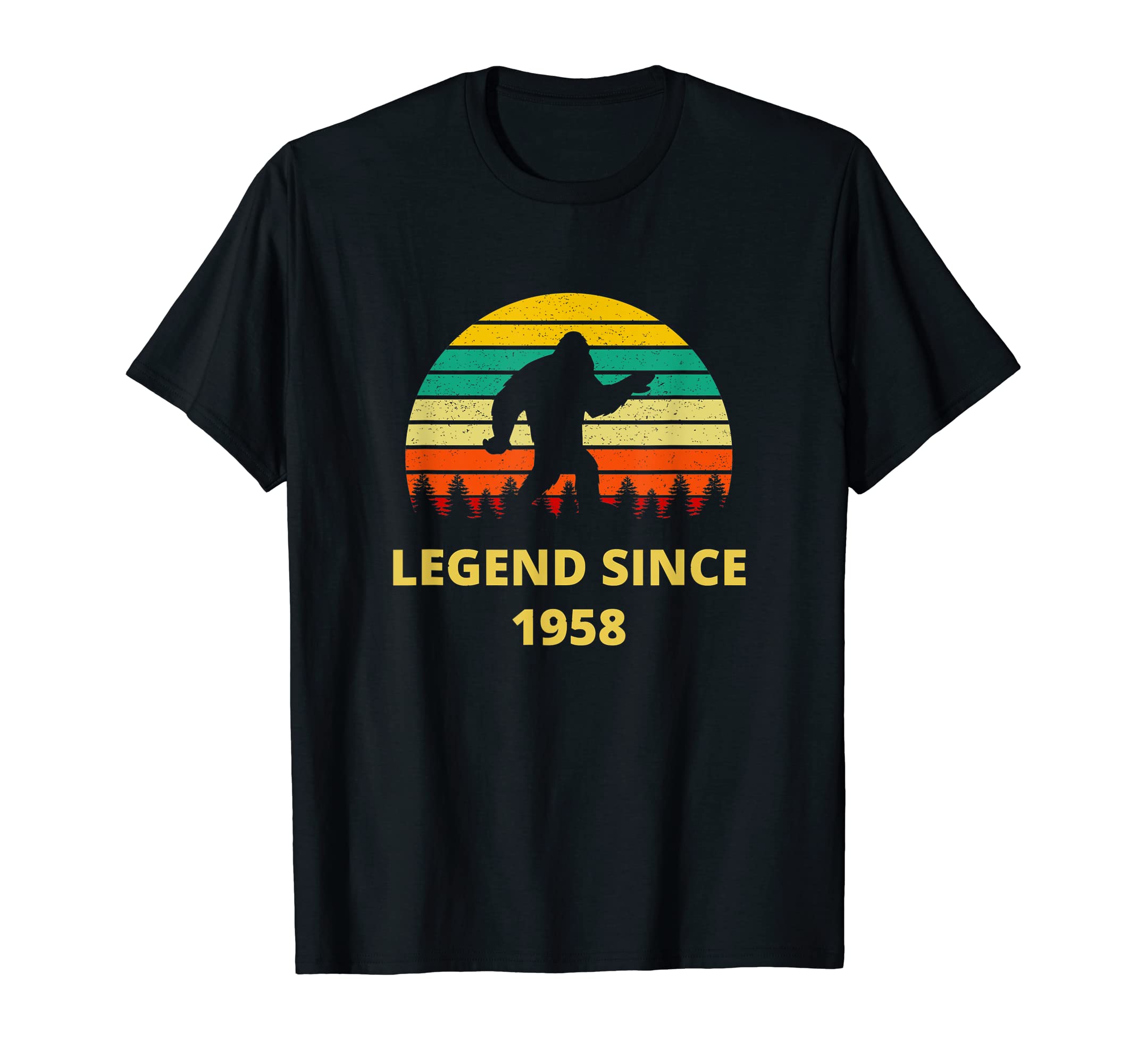 Bigfoot Funny Sunset Legend Since 1958 T-Shirt - Graphic Print for Adults - T-Shirt, Sweatshirt, Hoodie