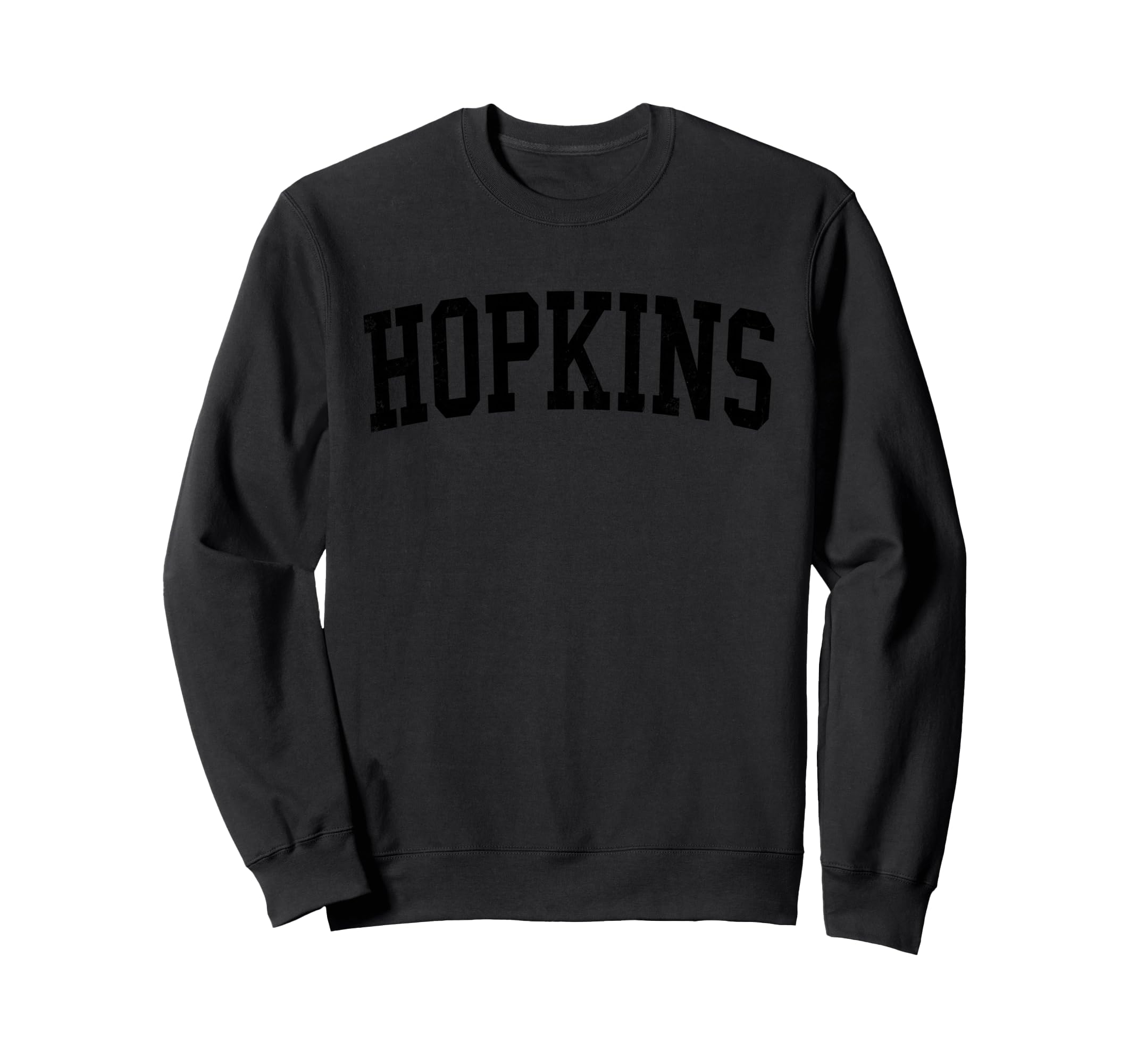 Hopkins Mn Distressed Black Sweatshirt - Aesthetic Graphic for Adults - T-Shirt, Sweatshirt, Hoodie