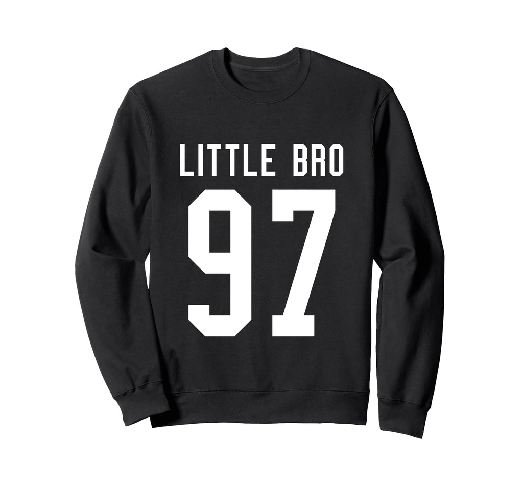 Number 97 Little Bro Biggest Fan Sweatshirt - Fun Novelty Design Unisex - T-Shirt, Sweatshirt, Hoodie