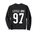 Number 97 Little Bro Biggest Fan Sweatshirt - Fun Novelty Design Unisex - T-Shirt, Sweatshirt, Hoodie