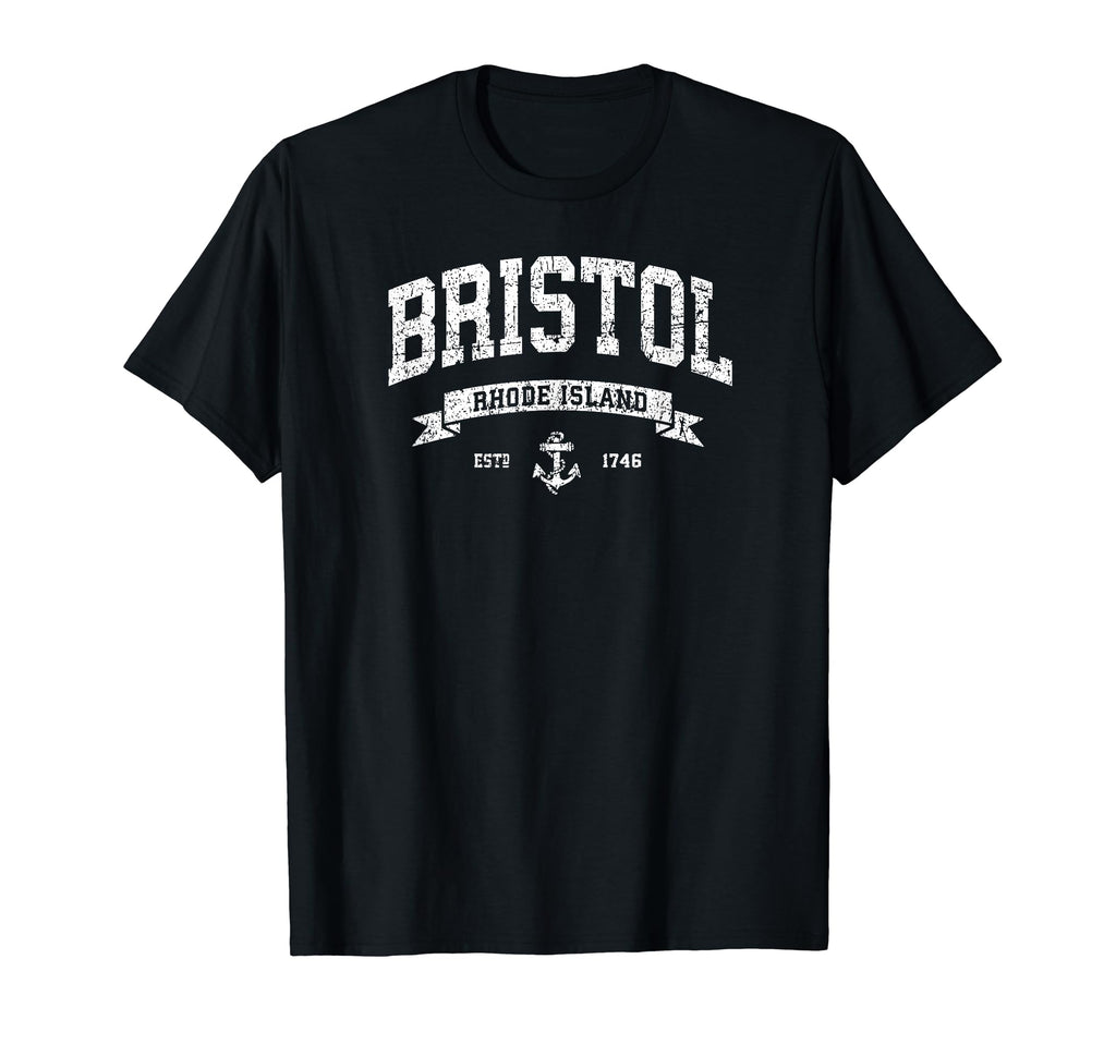 Bristol Rhode Island Ri Distressed 401 T-Shirt - Unique Graphic Men Women - T-Shirt, Sweatshirt, Hoodie